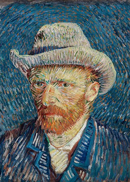Self-Portrait-with-Grey-Felt-Hat-by-Van-Gogh-R