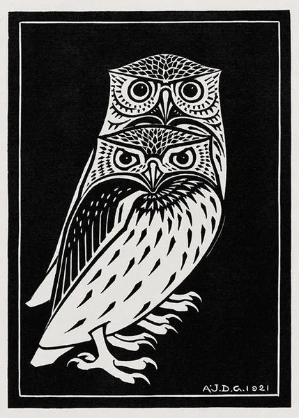 Two-Owls-by-Julie-de-Graag