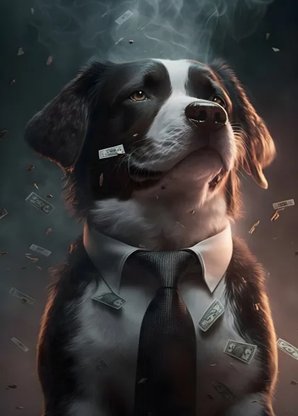 İş Dünyasında Tarz Sahibi Bir Köpek
