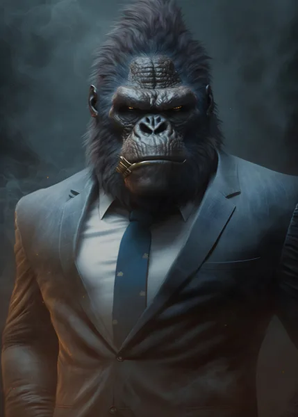 Takım Elbiseli Gorilla