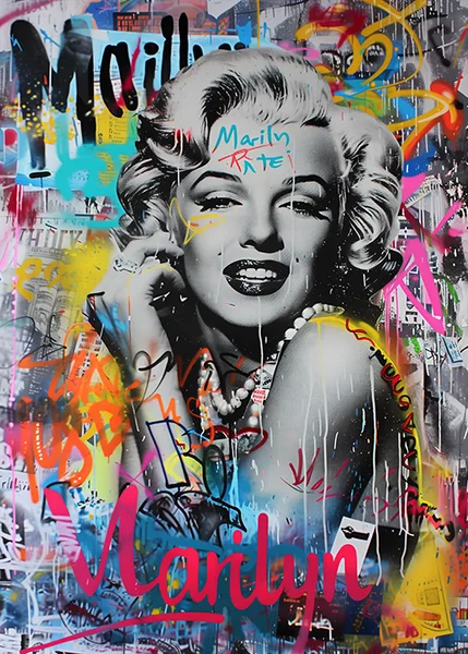 Renkli Marilyn Portresi