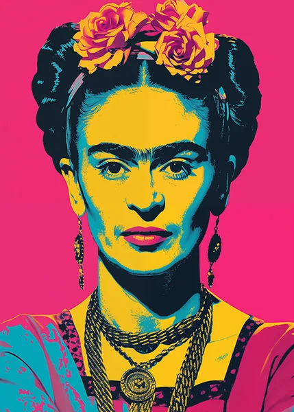 Renkli Pop Art Portre