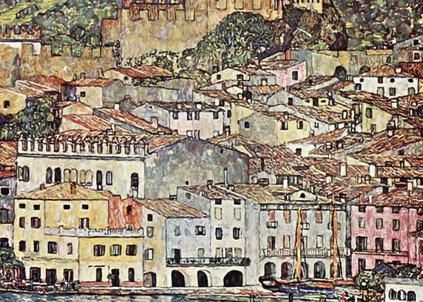 Malcesine-am-Gardasee-by-Gustav-Klimt