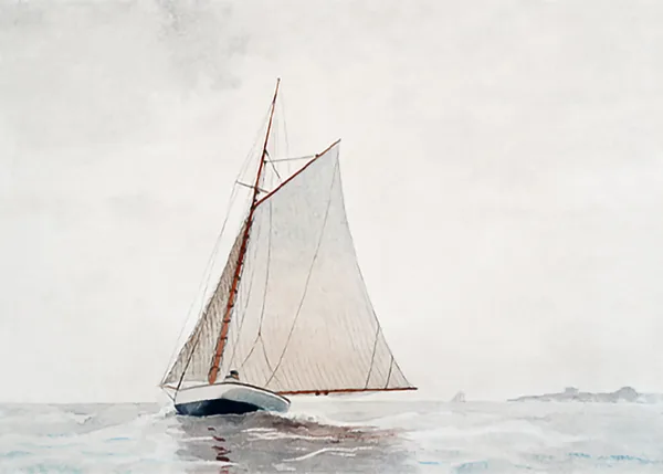 Sailing-off-Gloucester-by-Winslow-Homer