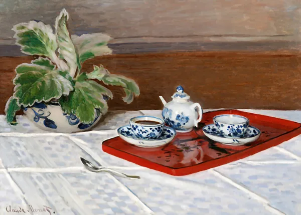 Still-Life-Tea-Service-by-Claude-Monet