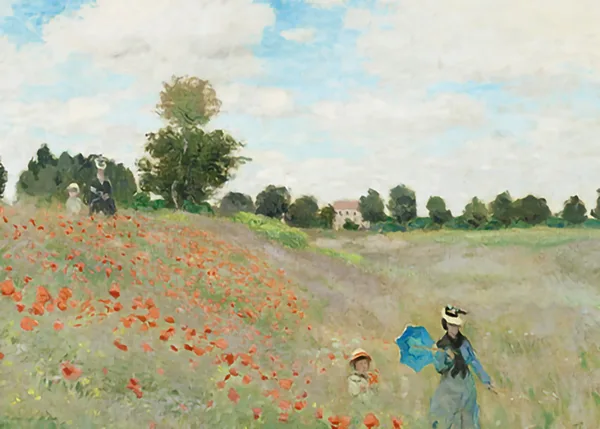 The-Poppy-Field-near-Argenteuil-by-Claude-Monet