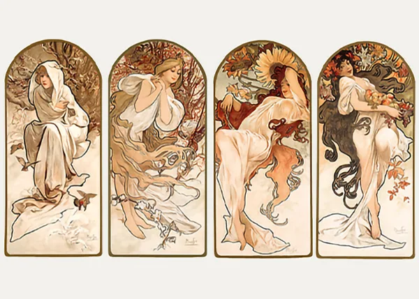 The-Seasons-by-Alphonse-Maria-Mucha