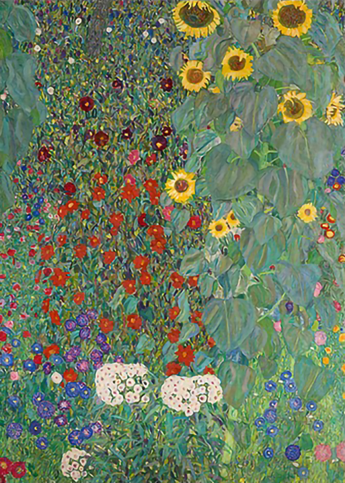 Farm-Garden-with-Sunflowers-by-Gustav-Klimt