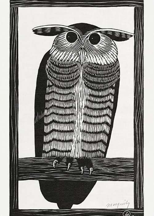 Horned-Owl-Hoornuil-by-Samuel-Jessurun-de-Mesquita