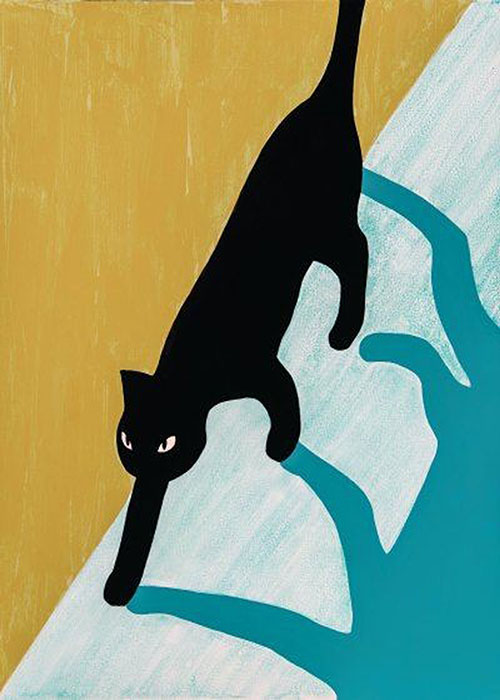 Gölgeyle Dans Eden Kedi