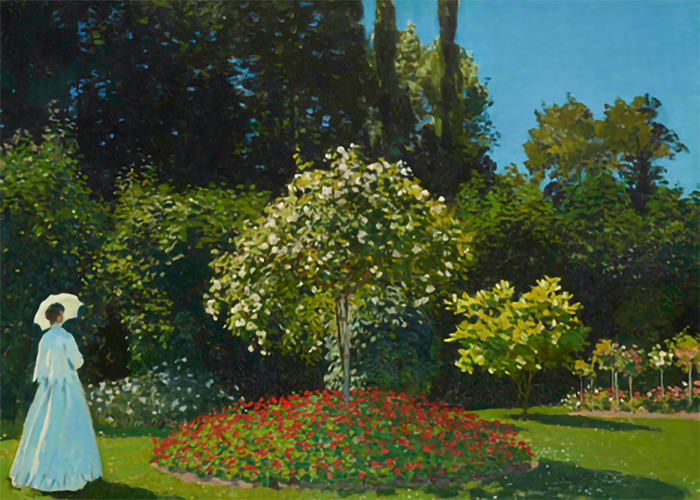 Lady-in-the-Garden-by-Claude-Monet