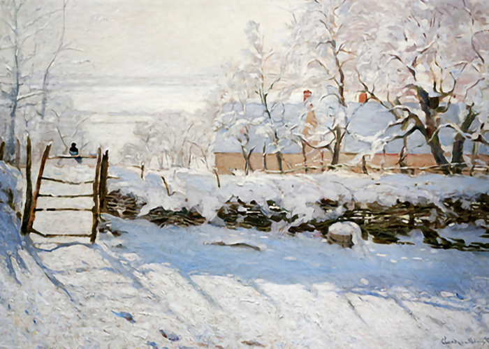 The-Magpie-by-Claude-Monet