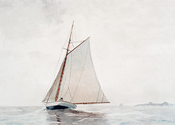 Sailing off Gloucester by Winslow Homer