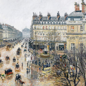 French-Theater-Square-Paris-by-Camille-Pissarro