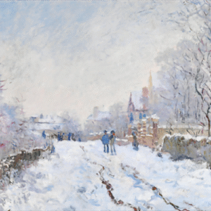 Snow-at-Argenteuil-by-Claude-Monet