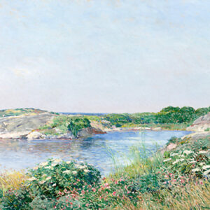 The-Little-Pond-Appledore-by-Frederick-Childe-Hassam